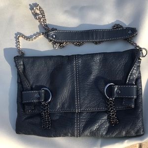 A gorgeous Crossbody soft gray leather purse